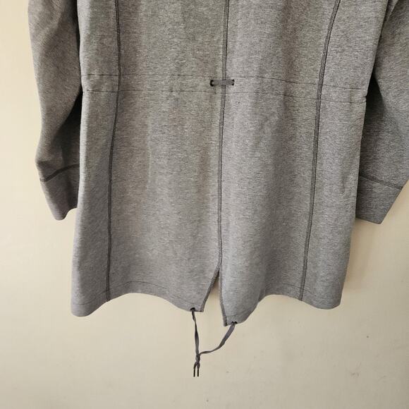 OSKA Gray Outerwear Long Sleeve Hooded Full Zipper Coat Size 1 US 6/8 - Picture 7 of 11